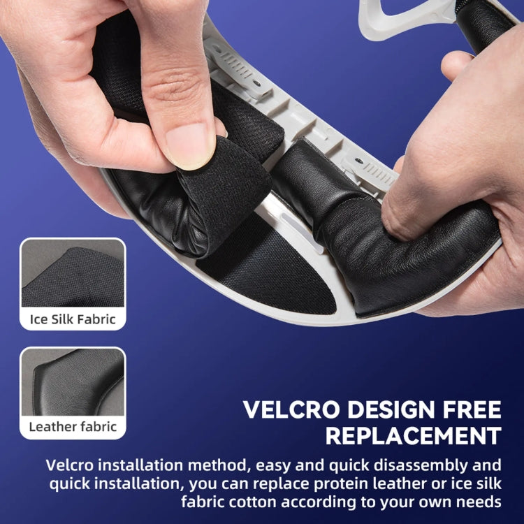 For PICO 4 Hibloks VR Glasses Face Cushion Protector Pad With Fan, Spec: 1pc Ice Silk