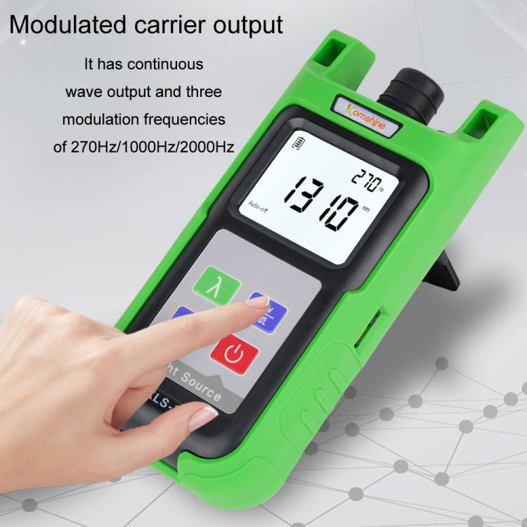 Komshine Handheld Laser Light Source Fiber Tester with LED Backlight, Model: KLS-35-PON