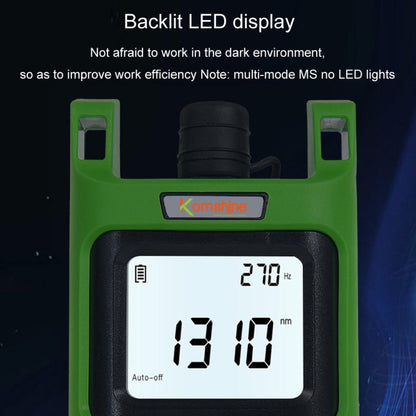 Komshine Handheld Laser Light Source Fiber Tester with LED Backlight, Model: KLS-35-PON