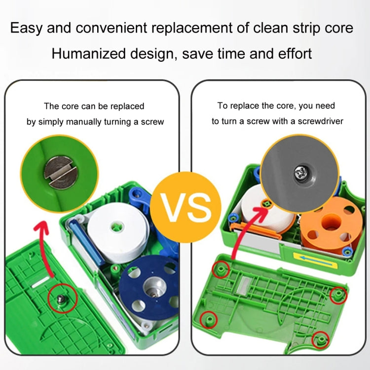 Komshine Handheld Cassette Fiber Cleaning Box Replacement, Model: CC-550-R