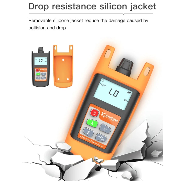 Komshine Mini Handheld Optical Power Meter Fiber Loss Measurement, Specification: KPM-25M-C/-50DBM to +26DBM