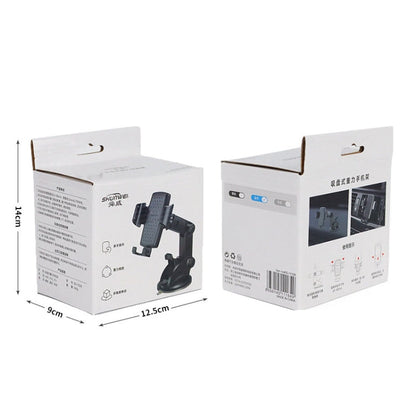 SHUNWEI SD-1132B Car Phone Suction Cup + Air Vent Holder Gravity Sensing Support Bracket(Gray)