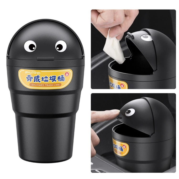 SHUNWEI SD-1610 Poubelle de voiture universelle Boîte de rangement organisatrice automatique (Noir)