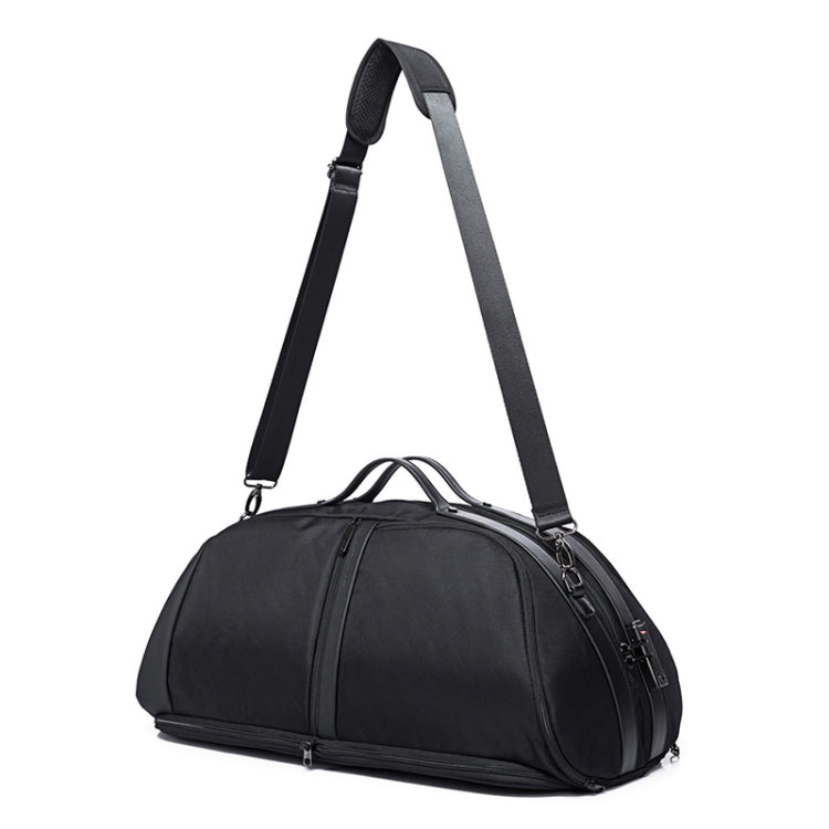 Sac de voyage portable grande capacité BANGE BG-77178 pour hommes/femmes, sac de sport sec et humide (noir)