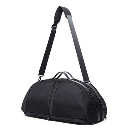 Sac de voyage portable grande capacité BANGE BG-77178 pour hommes/femmes, sac de sport sec et humide (noir)