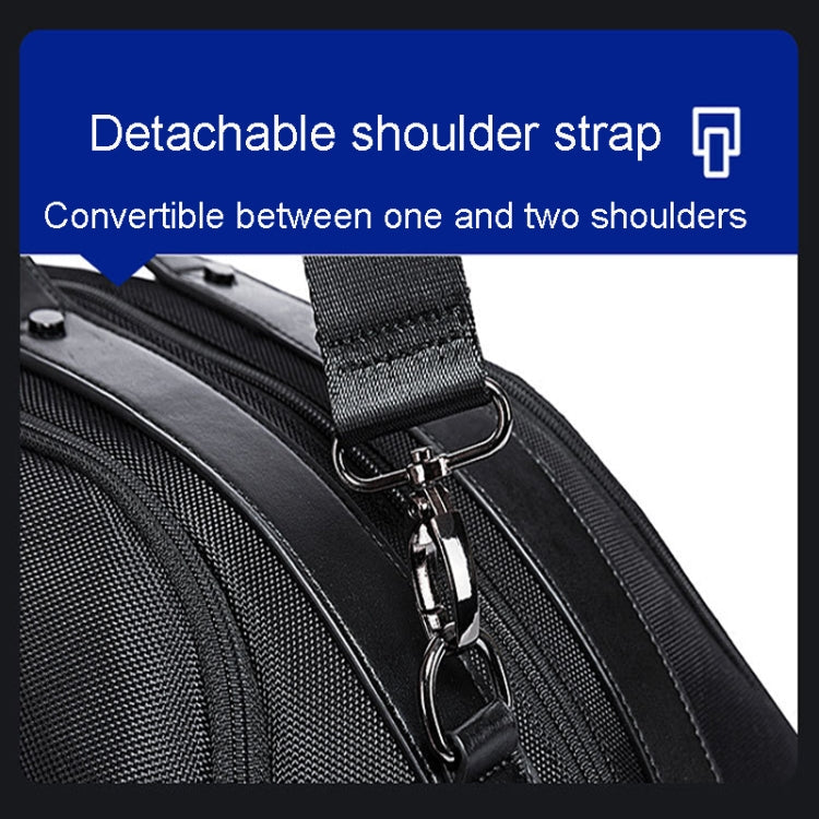 Sac de voyage portable grande capacité BANGE BG-77178 pour hommes/femmes, sac de sport sec et humide (noir)