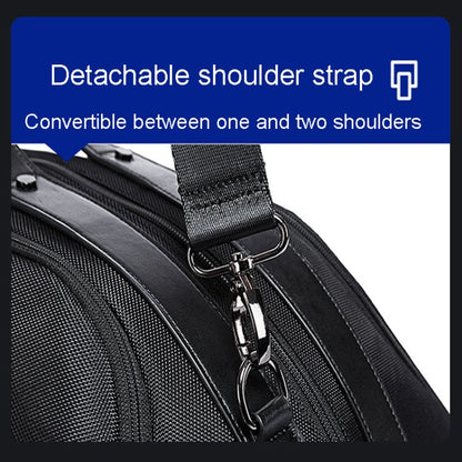 Sac de voyage portable grande capacité BANGE BG-77178 pour hommes/femmes, sac de sport sec et humide (noir)