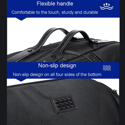 Sac de voyage portable grande capacité BANGE BG-77178 pour hommes/femmes, sac de sport sec et humide (noir)