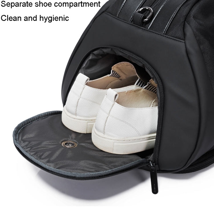 Sac de voyage portable grande capacité BANGE BG-77178 pour hommes/femmes, sac de sport sec et humide (noir)