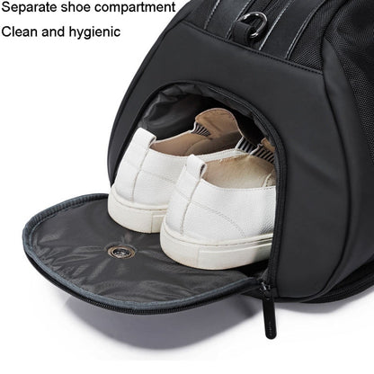 Sac de voyage portable grande capacité BANGE BG-77178 pour hommes/femmes, sac de sport sec et humide (noir)