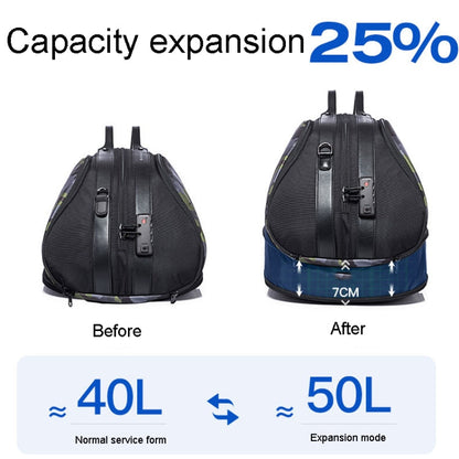 Sac de voyage portable grande capacité BANGE BG-77178 pour hommes/femmes, sac de sport sec et humide (noir)