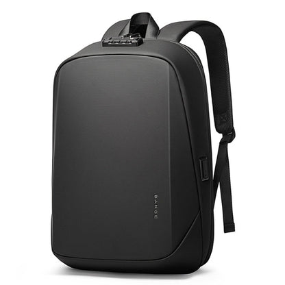 BANGE BG-7251 Mens Business Double-Shoulder Laptop Bag Large Capacity Waterproof Backpack(Black)