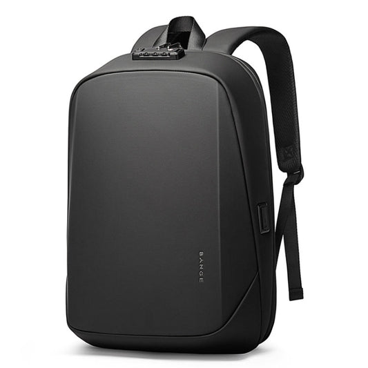 BANGE BG-7251 Mens Business Double-Shoulder Laptop Bag Large Capacity Waterproof Backpack(Black)