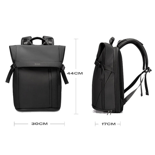 BANGE BG-7700 Large Capacity Mens Casual Double-Shoulder Backpack Student Computer Book Bag(Black)