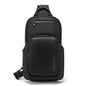 BANGE BG-7718 Sac de Poitrine pour Homme Grande Capacité Sac à Bandoulière Sport Décontracté (Noir)