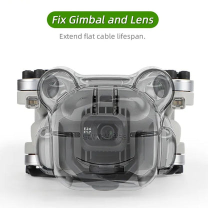 Sunnylife N4P-G710 For DJI Mini 4 Pro Integrated Gimbal Protector Camera Lens Cover Dust-proof Cap(Transparent Gray)