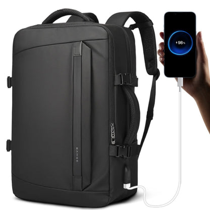 BANGE BG-2892 Mens Business Double-Shoulder Backpack Large Capacity Traveling Computer Bag(Black)