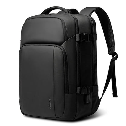 BANGE BG-7690 Sac à dos business double épaule pour homme, grande capacité, étanche, sac d'ordinateur de voyage (noir)
