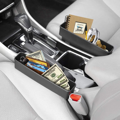 SHUNWEI SD-1513 Boîte de rangement pour siège de voiture, support de téléphone portable, fournitures de rangement pour voiture (noir)