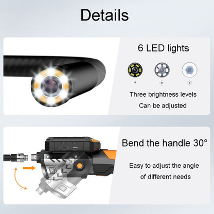 Teslong NTS300 5.5mm-3M  Dual Lens Waterproof 5 Inch HD Industrial Borescope Auto Repair Tools