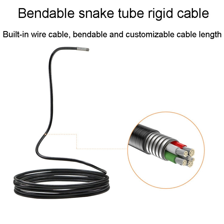 Teslong NTS300 5.5mm-1M Dual Lens Waterproof 5 Inch HD Industrial Borescope Auto Repair Tools