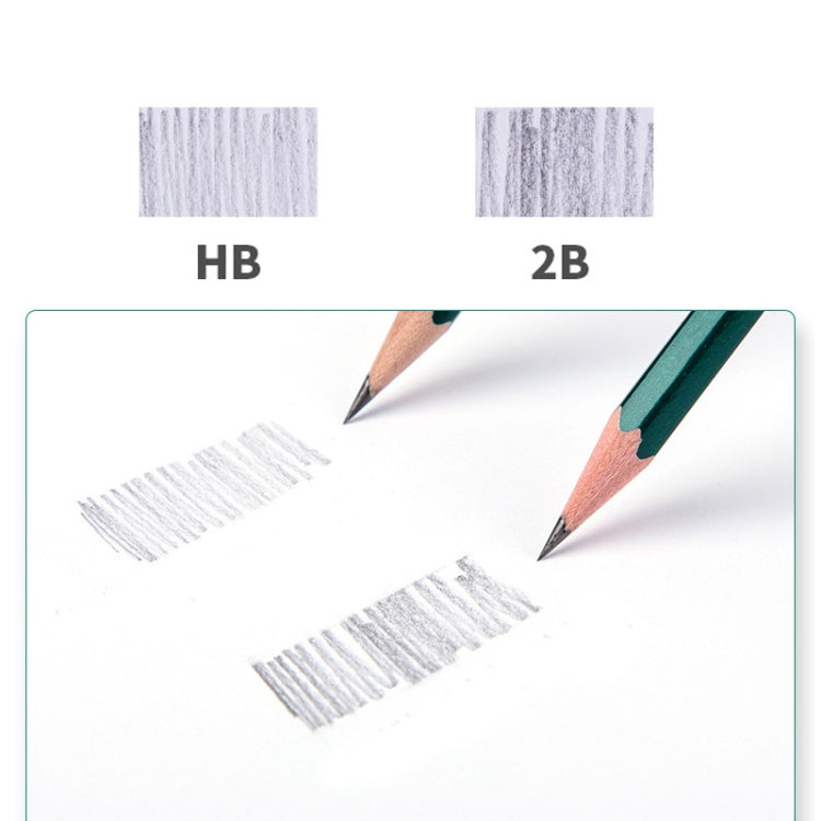 Deli 10pcs /Pack Hexagonal Pencil for Primary School Students, Spec: HB