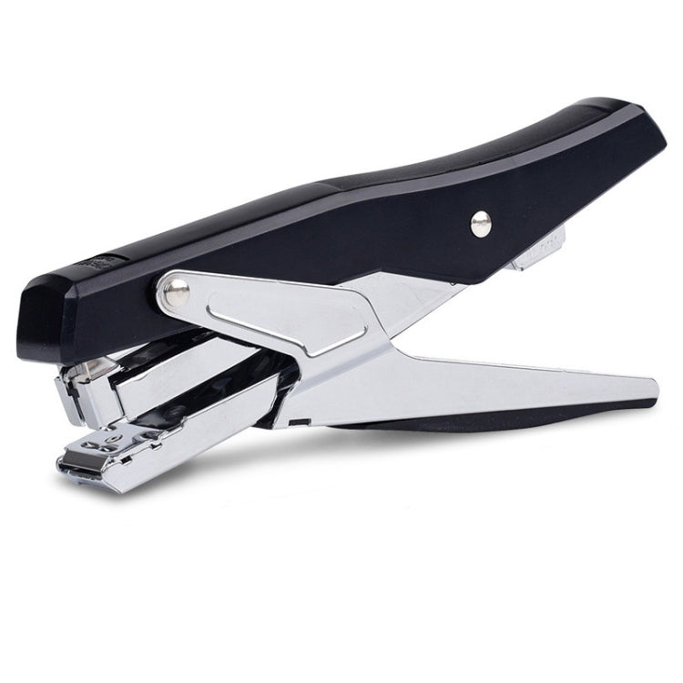 Deli  Labor-saving Stapler NO.12 Handheld Stapler Papers Stapling Machine, Spec: 0329 Black