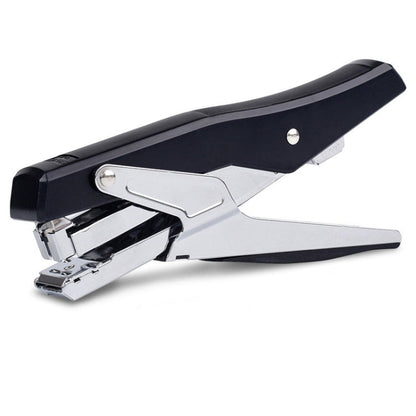 Deli  Labor-saving Stapler NO.12 Handheld Stapler Papers Stapling Machine, Spec: 0329 Black