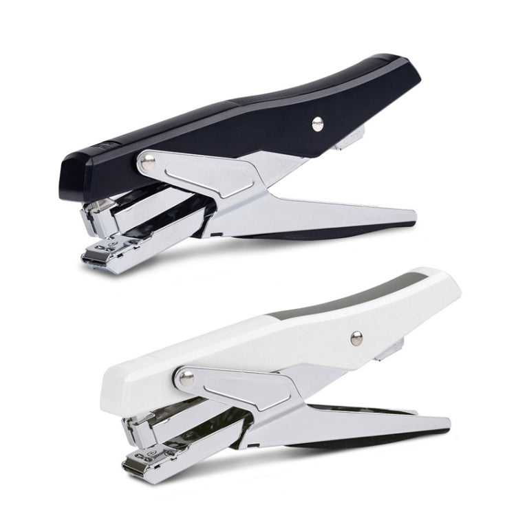 Deli  Labor-saving Stapler NO.12 Handheld Stapler Papers Stapling Machine, Spec: 0329 White
