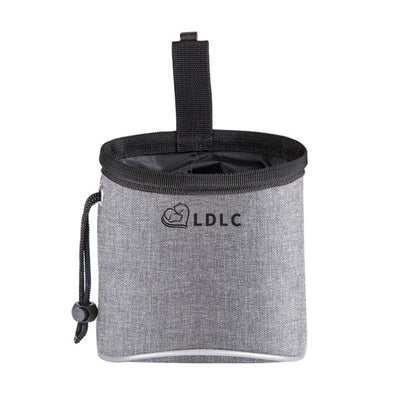 LDLC Outdoor Pet Snack Bag Oxford Cloth Reflective Dog Training Bag(Light Grey)