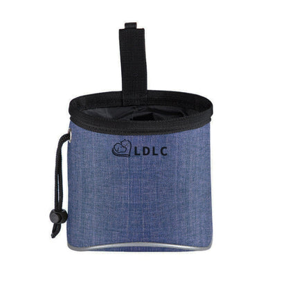 LDLC Outdoor Pet Snack Bag Oxford Cloth Reflective Dog Training Bag(Denim Blue)