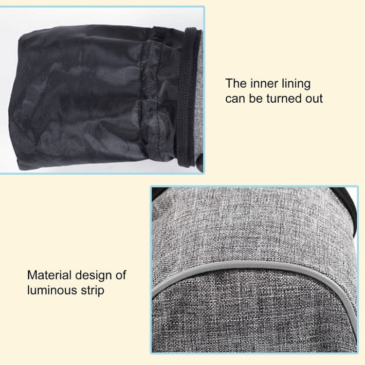 LDLC Outdoor Pet Snack Bag Oxford Cloth Reflective Dog Training Bag(Light Grey)