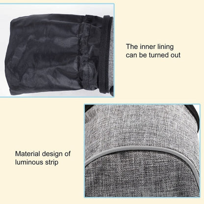 LDLC Outdoor Pet Snack Bag Oxford Cloth Reflective Dog Training Bag(Light Grey)
