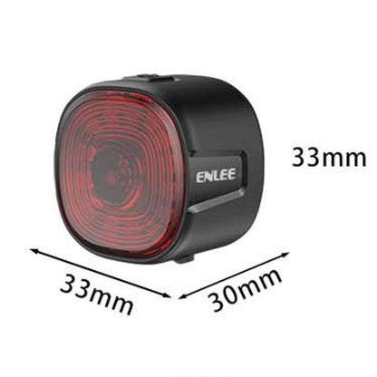 ENLEE EN09 Feu arrière de vélo Lumière d'avertissement lumineuse pour la conduite de nuit Feux de moto de route, Modèle : Modèle intelligent
