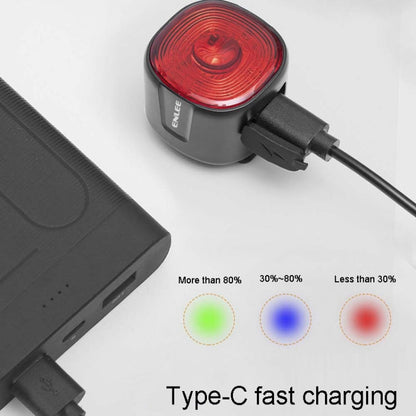 ENLEE EN09 Feu arrière de vélo Lumière d'avertissement lumineuse pour la conduite de nuit Feux de moto de route, Modèle : Modèle intelligent