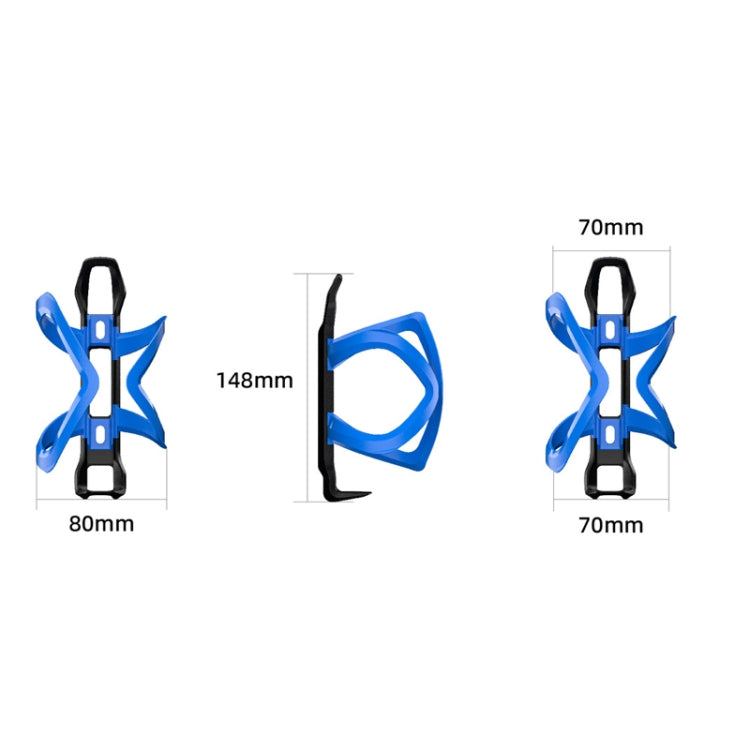 ENLEE R-60 Porte-bouteille de vélo en plastique pour VTT et vélo de route, support de cylindre, accessoires de cyclisme (bleu)
