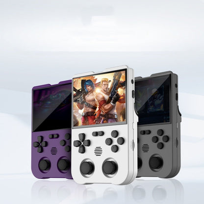 AMPOWN XU10 Handheld Game Console 3.5-Inch IPS Screen Linux System Portable Video Arcade 256G(White)