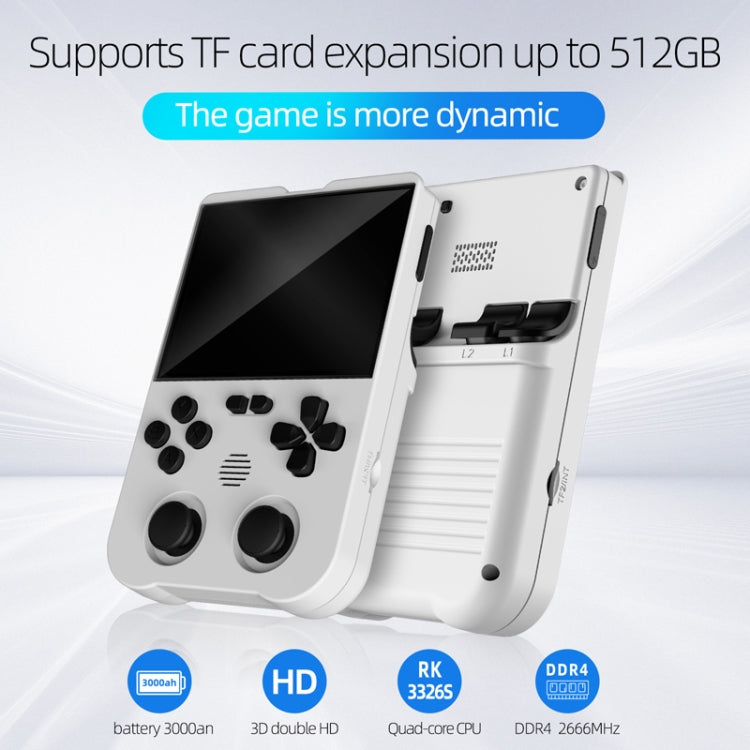 AMPOWN XU10 Handheld Game Console 3.5-Inch IPS Screen Linux System Portable Video Arcade 64G(Grey)