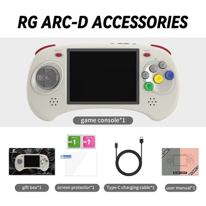 ANBERNIC RG ARC-D Handheld Game Console 4-Inch IPS Screen Linux / Android 11 System Portable Video Arcade 256G(Black)