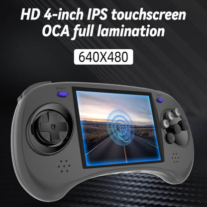 ANBERNIC RG ARC-D Handheld Game Console 4-Inch IPS Screen Linux / Android 11 System Portable Video Arcade 128G(Black)