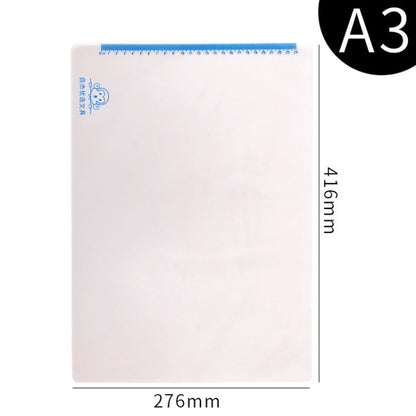 YAOJIE Non-Slip Exam Pad Student Stationery Drawing Writing Soft Board Office Writing Mat, Specification: A3 White