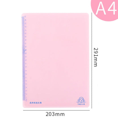 YAOJIE Non-Slip Exam Pad Student Stationery Drawing Writing Soft Board Office Writing Mat, Specification: A4 Pink