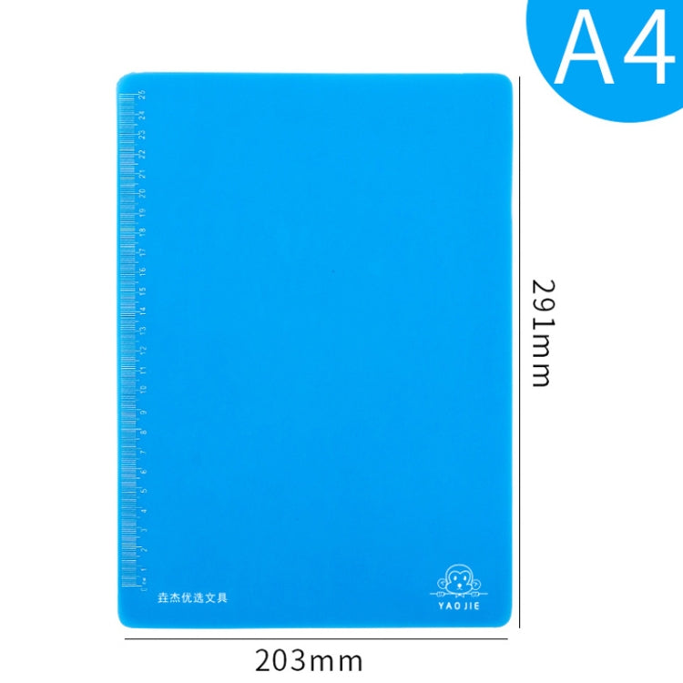 YAOJIE Non-Slip Exam Pad Student Stationery Drawing Writing Soft Board Office Writing Mat, Specification: A4 Blue