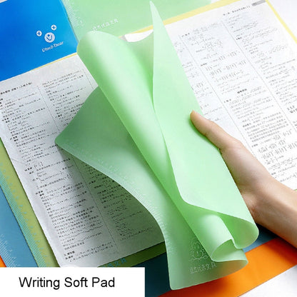 YAOJIE Non-Slip Exam Pad Student Stationery Drawing Writing Soft Board Office Writing Mat, Specification: A3 Pink