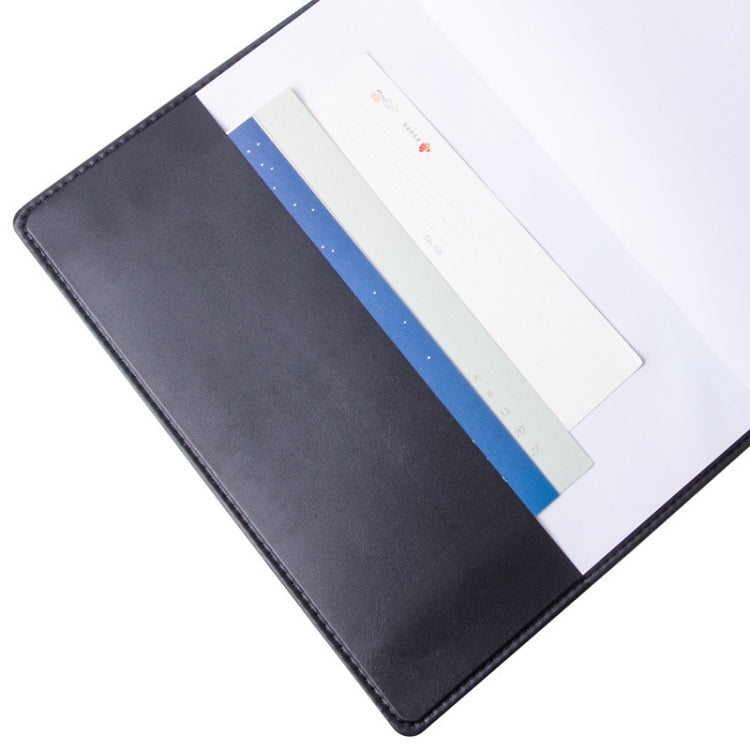 Deli 25K 80 Pages Business Office Notebook Leather Student Stationery Notes