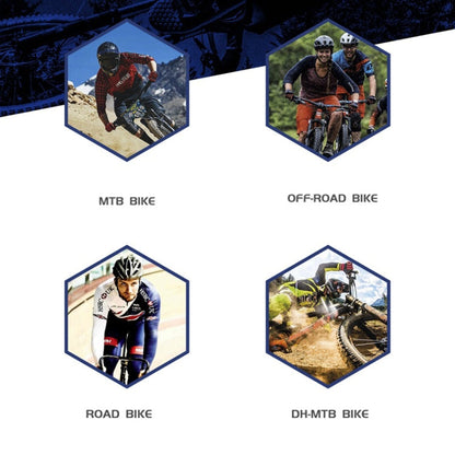 ENLEE 10pcs /Set Mountain Bike Frame Anti-Scratch Sticker Waterproof Protective Film For Cycling Equipment, Model: Wolf Head Model