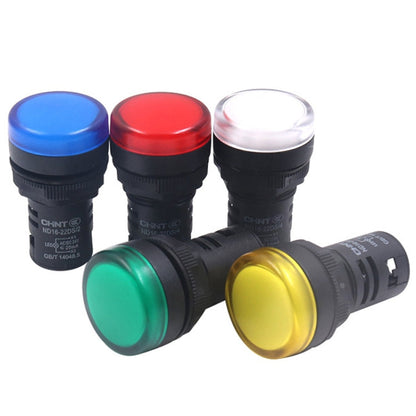 Voyant lumineux LED CHINT ND16-22DS, indicateurs d'alimentation AD, modèle : 24V (rouge)