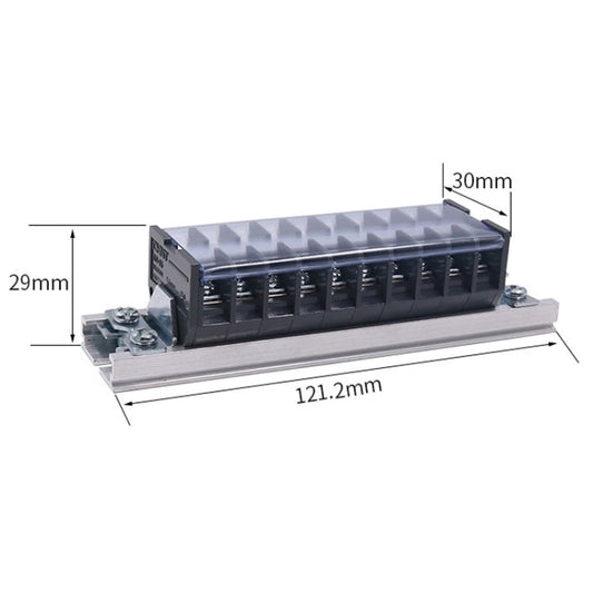 CHINT TD-1510 Bornier Type Rail Bloc de Câblage Bornier Parallèle Connecteur de Fils