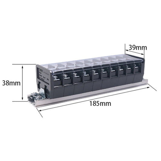CHINT TD-3010 Bornier de raccordement de câbles de type rail, borne de jonction de fils en parallèle