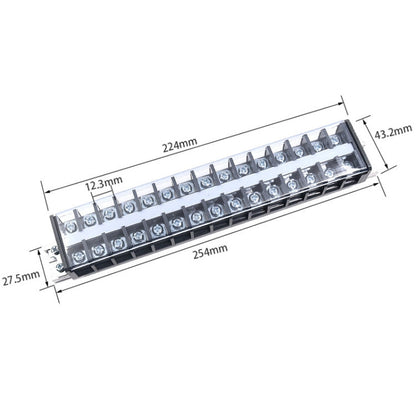 CHINT TD-3015 Terminal Block Rail Type Wiring Block Paralleling Wires Wire Connector